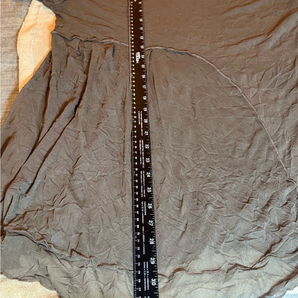 Comfy USA Greenish Gray Crinkle Long Sleeve Sheer Fairy Whimsy Goth Tunic Sz S - Picture 8 of 10